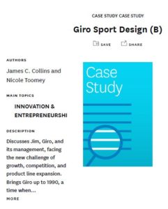 Giro Sport Design Case Study Nicole with Jim Collins
