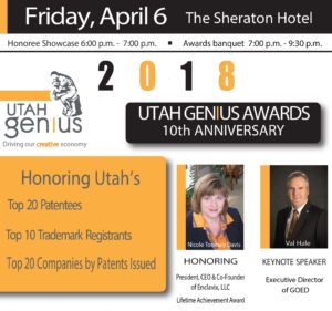 Utah Genius Awards Flyer 2018