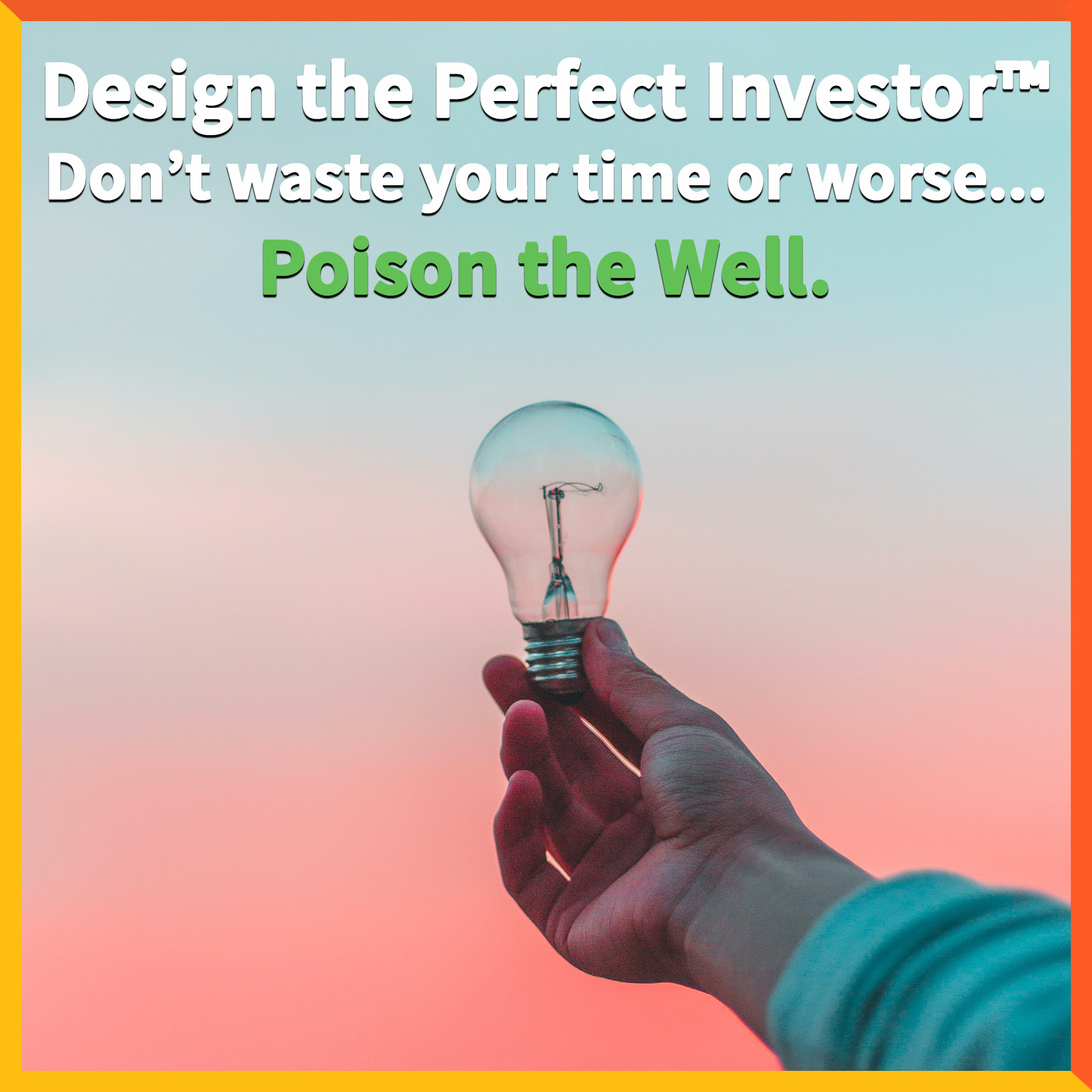 Designing the perfect Don't Poison the well
